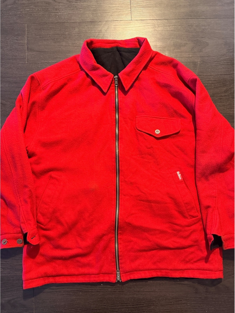 VTG 90s Marlboro Miles Reversible Wool Jacket XL